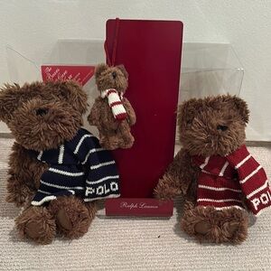 Ralph Lauren Polo Bear Set with Scarves